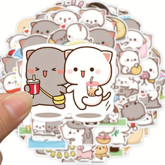 60 Cat Stickers for Laptop Phone Luggage Skateboard Scrapbook Water Cup