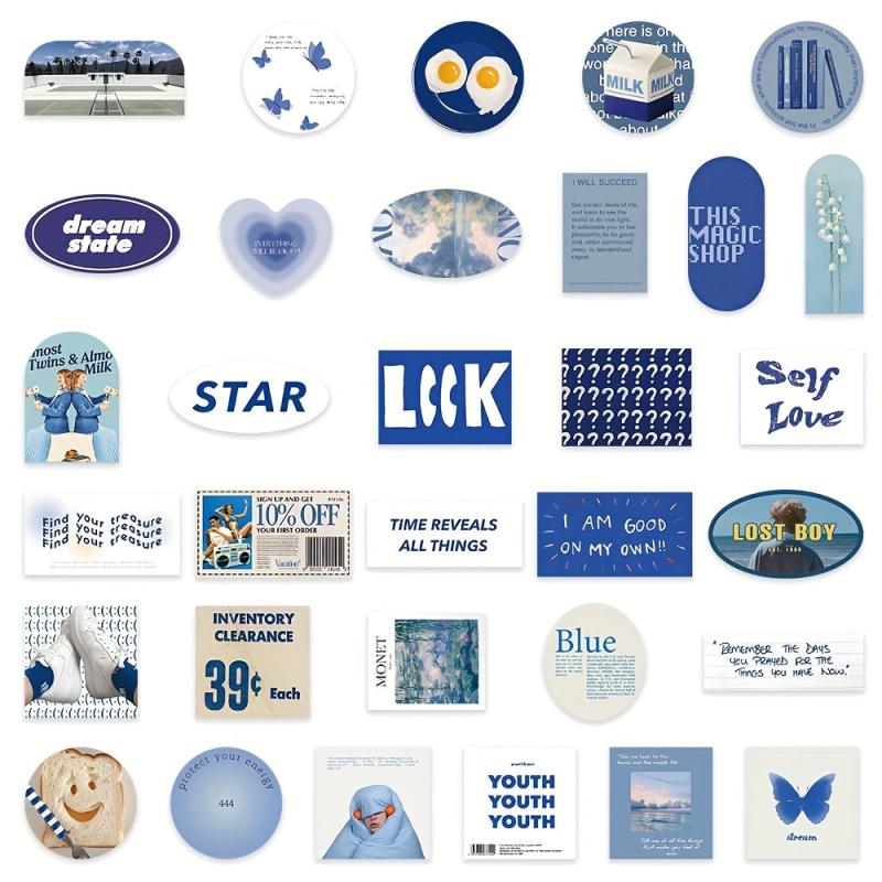 57 Waterproof Stickers for Phone Laptop Cup Skateboard
