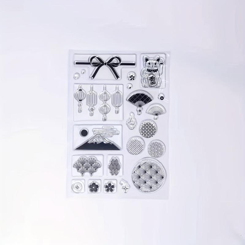 Lucky Cat Bowknot Art Clear Stamp For Card Making
