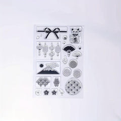 Lucky Cat Bowknot Art Clear Stamp For Card Making