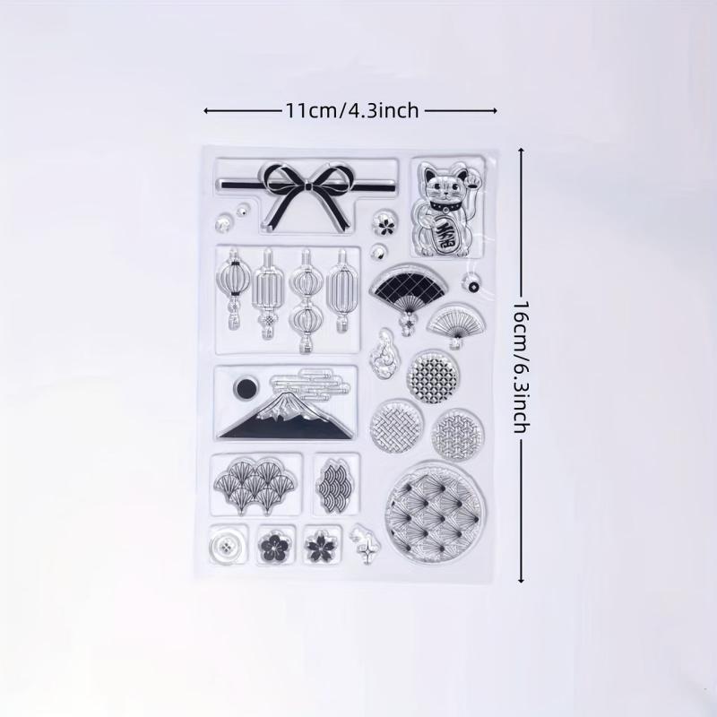 Lucky Cat Bowknot Art Clear Stamp For Card Making