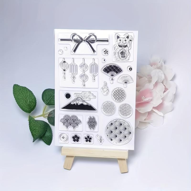 Lucky Cat Bowknot Art Clear Stamp For Card Making
