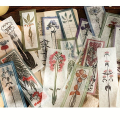 Set of 40 Vintage Literary & Art Stickers for DIY Journals, Poems