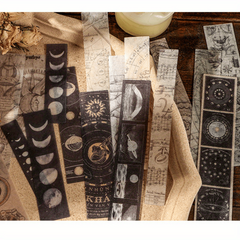 Set of 40 Vintage Literary & Art Stickers for DIY Journals, Poems