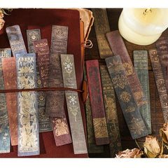 Set of 40 Vintage Literary & Art Stickers for DIY Journals, Poems