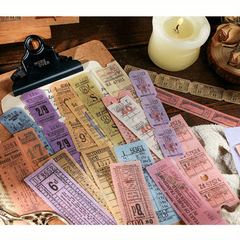 Set of 40 Vintage Literary & Art Stickers for DIY Journals, Poems