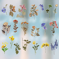 40pcs Memory Garden Series Material Stickers for Scrapbooking and Crafts