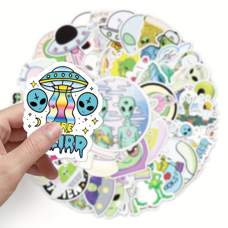 50pcs Alien Series Doodle Stickers Waterproof Decorative DIY Creative Toys