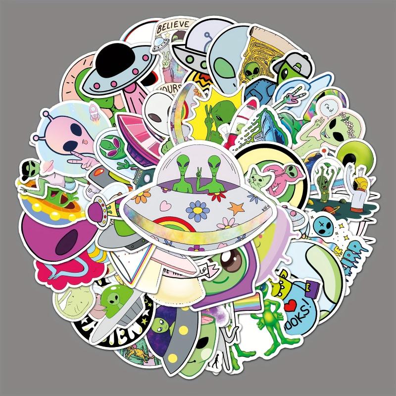 50pcs Alien Series Doodle Stickers Waterproof Decorative DIY Creative Toys