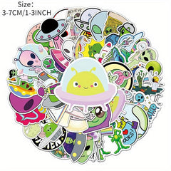 50pcs Alien Series Doodle Stickers Waterproof Decorative DIY Creative Toys