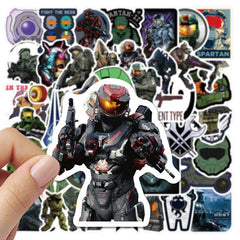 50pcs Shooting Game Stickers Waterproof Vinyl Decals for Bottles & Skateboard