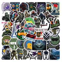 50pcs Shooting Game Stickers Waterproof Vinyl Decals for Bottles & Skateboard