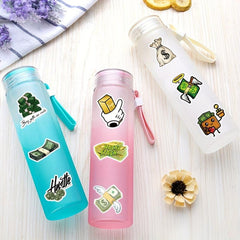 50pcs Money Stickers Planner Scrapbooks Water Bottles Dollar Signs