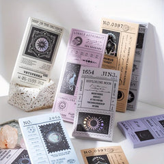 50pcs Vintage Stationery Paper Card DIY Collage Background Material