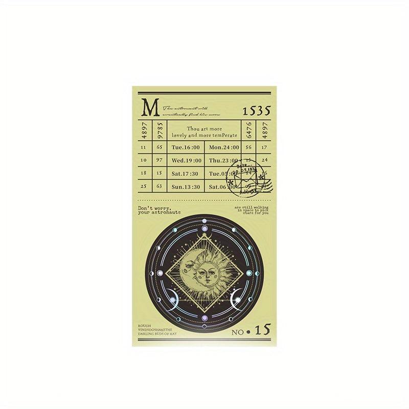 50pcs Vintage Stationery Paper Card DIY Collage Background Material