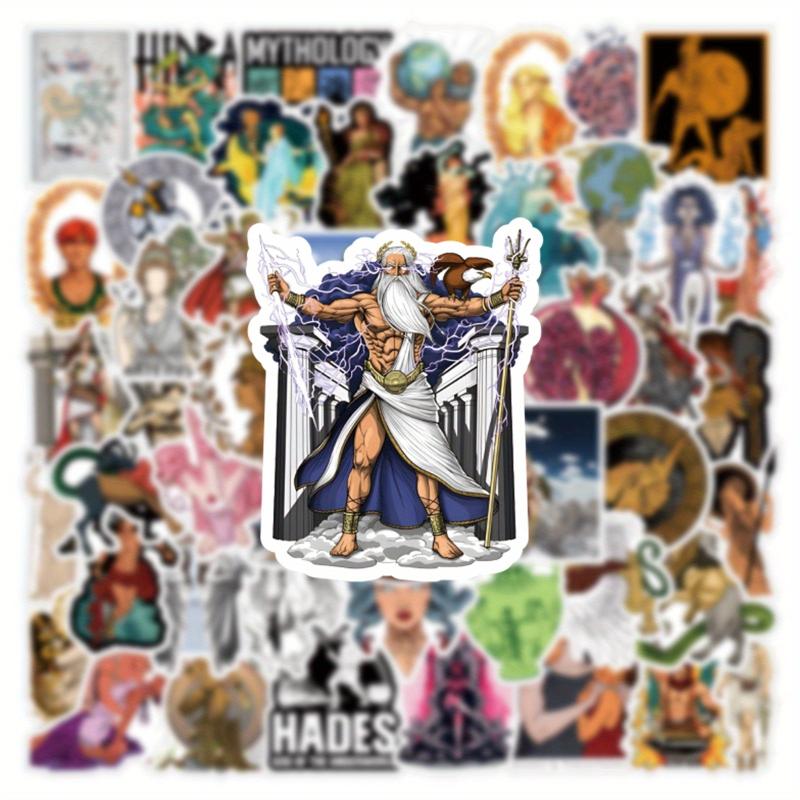 Greek Mythology Stickers Pack for Water Bottle Laptop - Waterproof Vinyl Decals