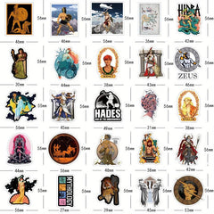 Greek Mythology Stickers Pack for Water Bottle Laptop - Waterproof Vinyl Decals