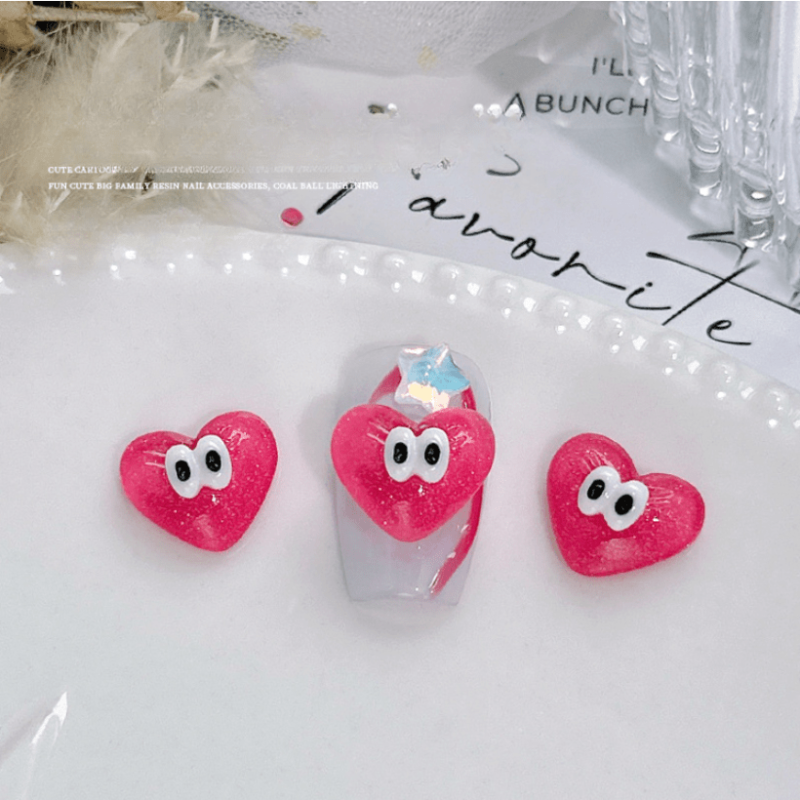 10pcs Cartoon Lightning Cloud Nail Rhinestones Gems Glitter Nail Art Jewelry