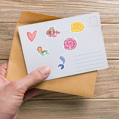 50pcs Mermaid Cartoon Doodle Sticker DIY Creative Toy