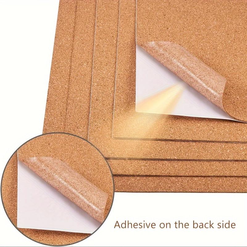 Self-Adhesive Cork Sheets 1mm Thick A4 - Set of 2