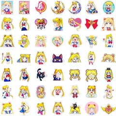 50pcs Girl Doodle Waterproof Sticker DIY Creative Toy