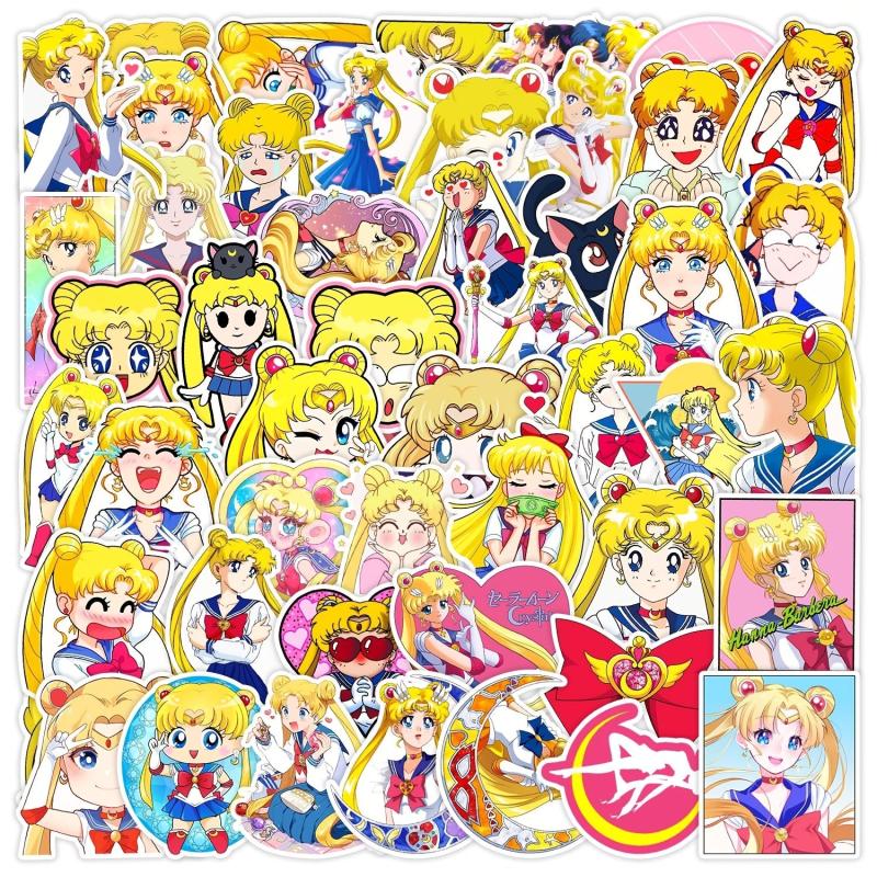 50pcs Girl Doodle Waterproof Sticker DIY Creative Toy