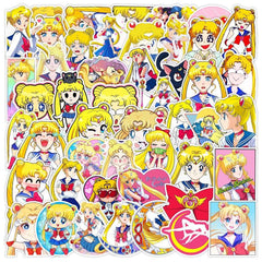 50pcs Girl Doodle Waterproof Sticker DIY Creative Toy