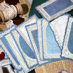 50pcs Paper Pocket DIY Collage Decoration Base Paper Sunset Mountains Seas