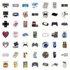 51pcs Game Console Series Stickers Laptop Water Bottle Computer Mobile Phone