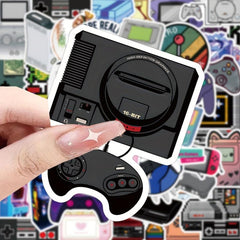 51pcs Game Console Series Stickers Laptop Water Bottle Computer Mobile Phone