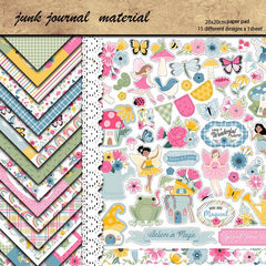 15pcs Retro Fairy Tale Garden Paper Journal for DIY Gift