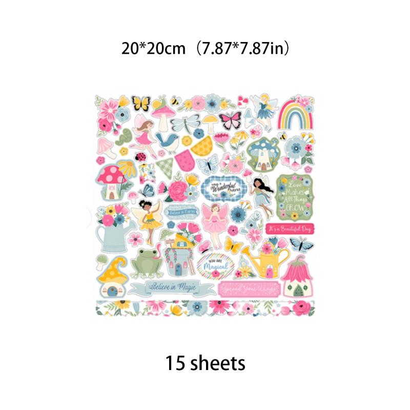 15pcs Retro Fairy Tale Garden Paper Journal for DIY Gift