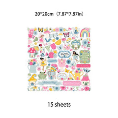 15pcs Retro Fairy Tale Garden Paper Journal for DIY Gift