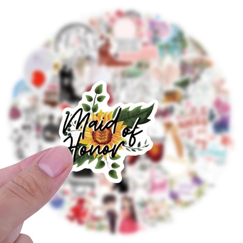 60pcs Wedding Stickers For Adults Waterproof Vinyl Stickers