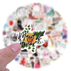 60pcs Wedding Stickers For Adults Waterproof Vinyl Stickers