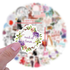 60pcs Wedding Stickers For Adults Waterproof Vinyl Stickers