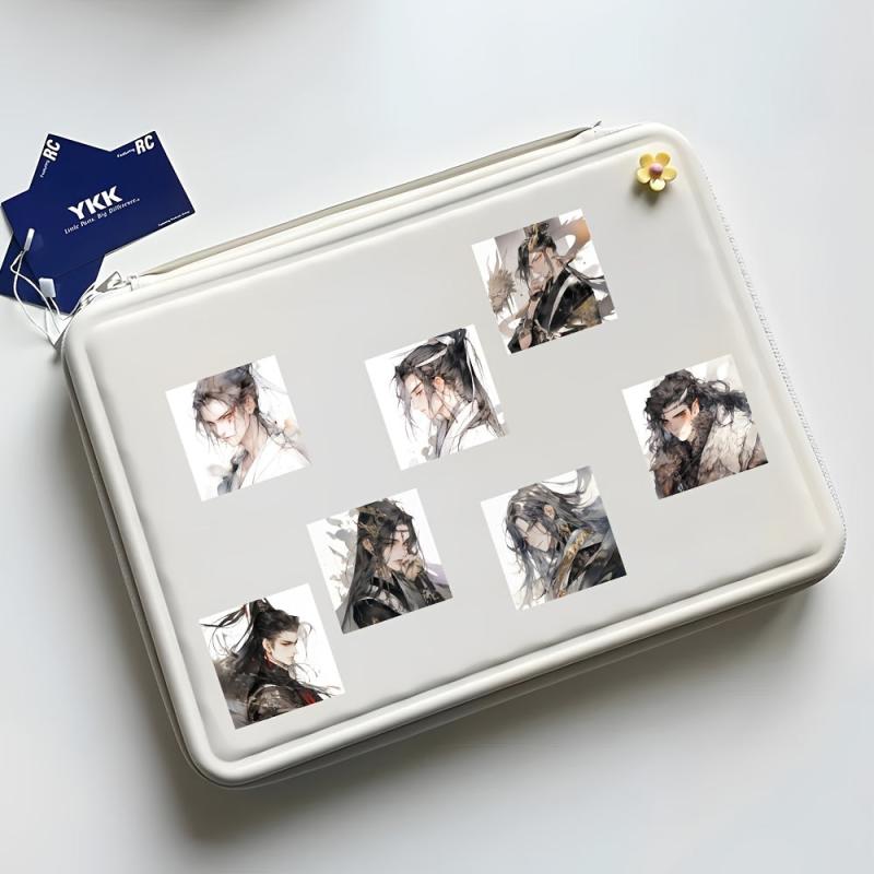 54pcs Ancient Youth Waterproof Character Sticker Packs for Boys