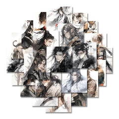 54pcs Ancient Youth Waterproof Character Sticker Packs for Boys