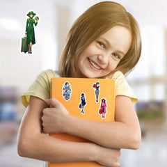 50pcs Modern Girl Stickers Outfit Waterproof Vinyl DIY Decals