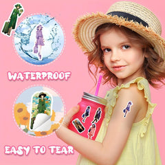 50pcs Modern Girl Stickers Outfit Waterproof Vinyl DIY Decals