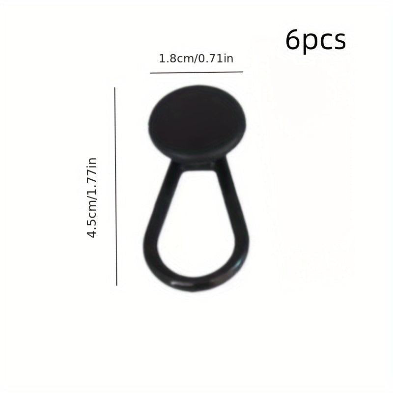 6pcs Elastic Button Waist Extender For Pants Skirts Jeans