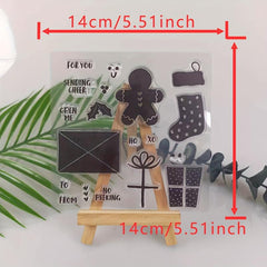 Christmas Metal Cutting Dies & Stamp Set for Scrapbook DIY