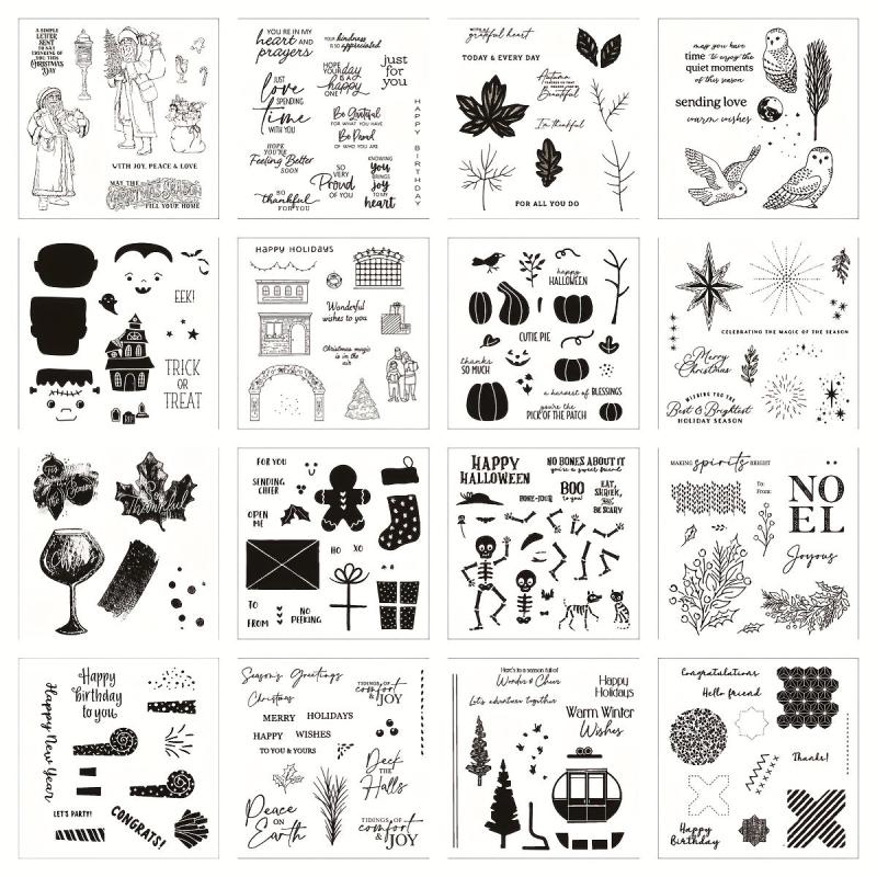 Christmas Metal Cutting Dies & Stamp Set for Scrapbook DIY
