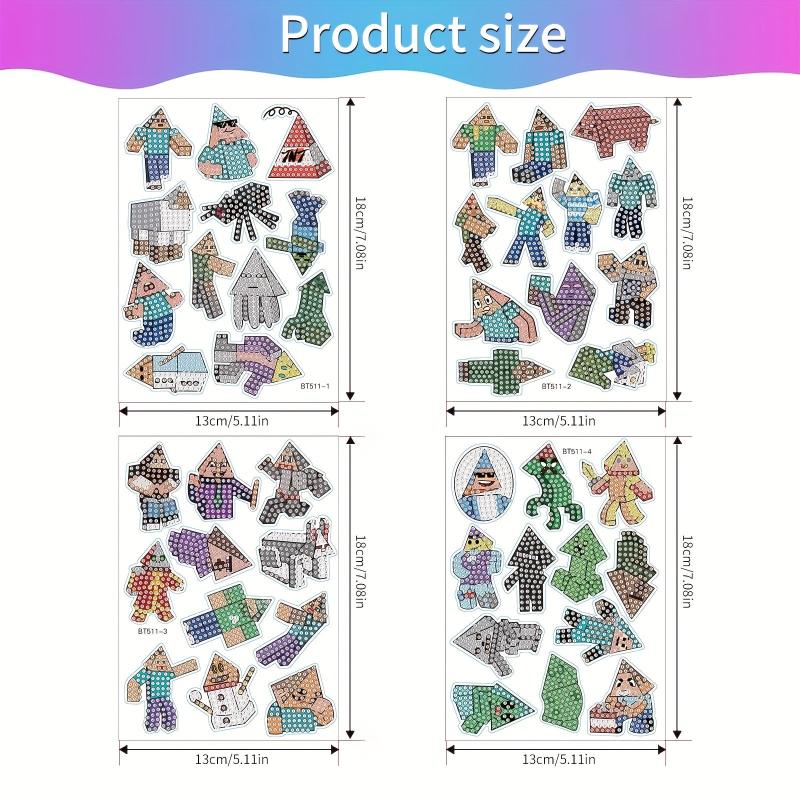 Cartoon Characters Diamond Painting Kit for Kids
