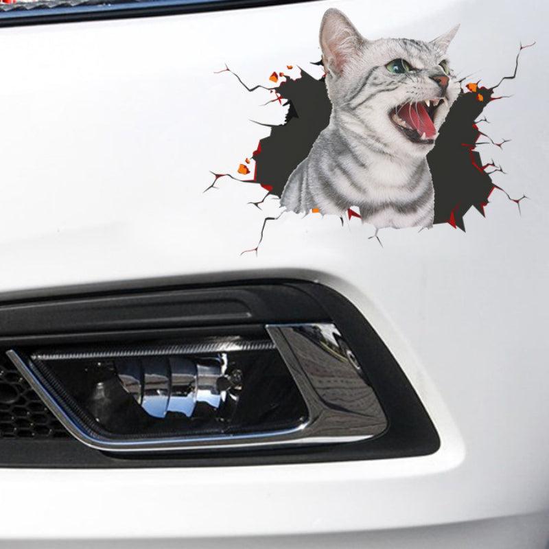 3D Simulation Cat Creative Car Sticker Dog Glass Car Sticker
