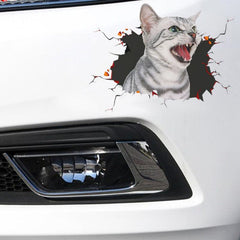 3D Simulation Cat Creative Car Sticker Dog Glass Car Sticker
