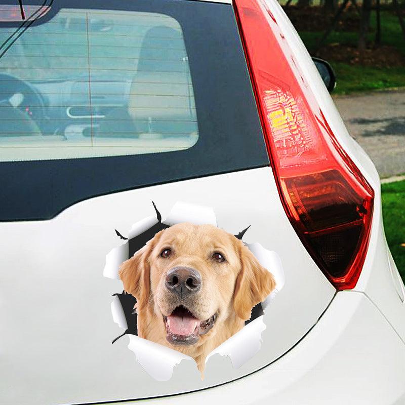 3D Simulation Cat Creative Car Sticker Dog Glass Car Sticker