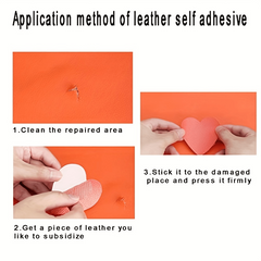 8pcs Self Adhesive Faux Leather Patch for Sofas, Bags, Furniture, Car Seats