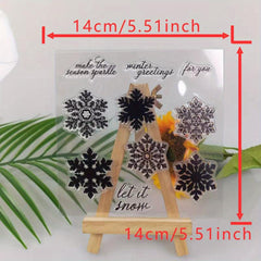 Christmas Snow Metal Cutting Dies Stamp Stencils Scrapbooking Embossing