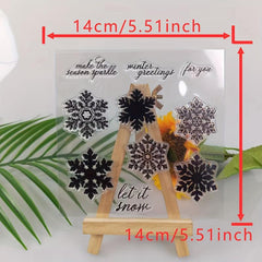 Christmas Snow Metal Cutting Dies Stamp Stencils Scrapbooking Embossing
